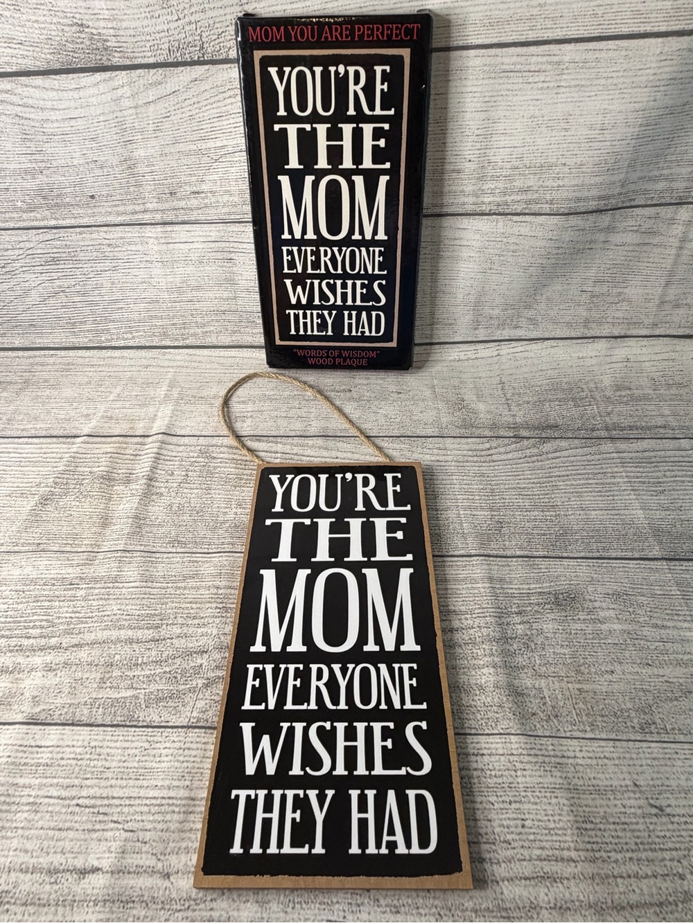 Hanging Mom Sign! 
10x5